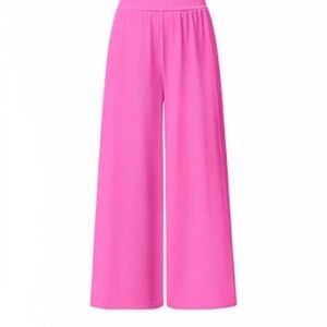 Pink Wide-Leg Women's Pants
